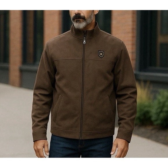 NWT GA MILANO ITALIANSUEDE LEATHER FOR‎ MENJACKET ITALY SIZE SMALL